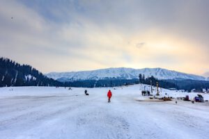 Winter Golftraining beim Golfphysiotherapeuten mit Golfsimulator